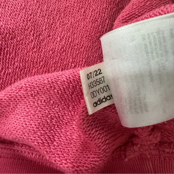 adidas Originals Women's Adicolor Trefoil Hoodie in Pink Size Medium - Picture 10 of 12